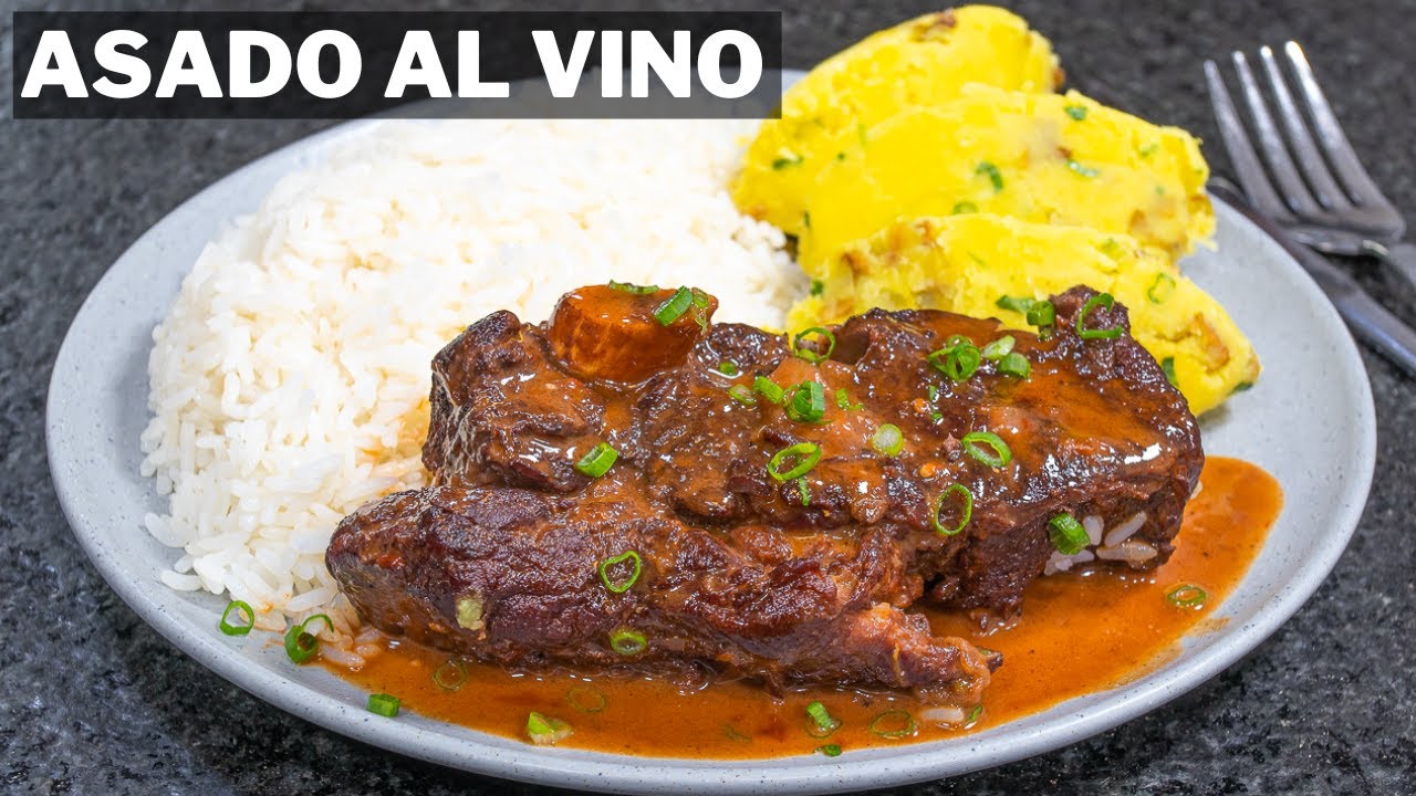 Asado de Tira al Vino con Pure Rustico! Cocina fácil | Abelca