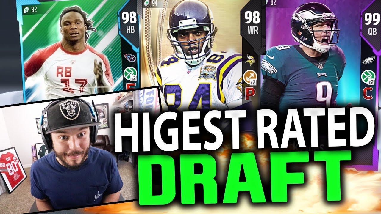 HIGHEST RATED DRAFT 91 OVERALL?? MADDEN 18 DRAFT CHAMPIONS