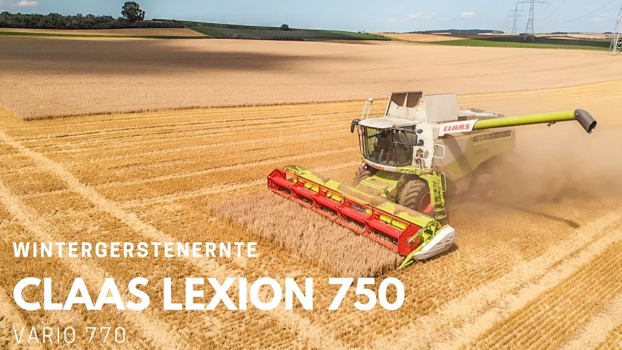 Claas Lexion 750 Montana bei der Wintergerstenernte