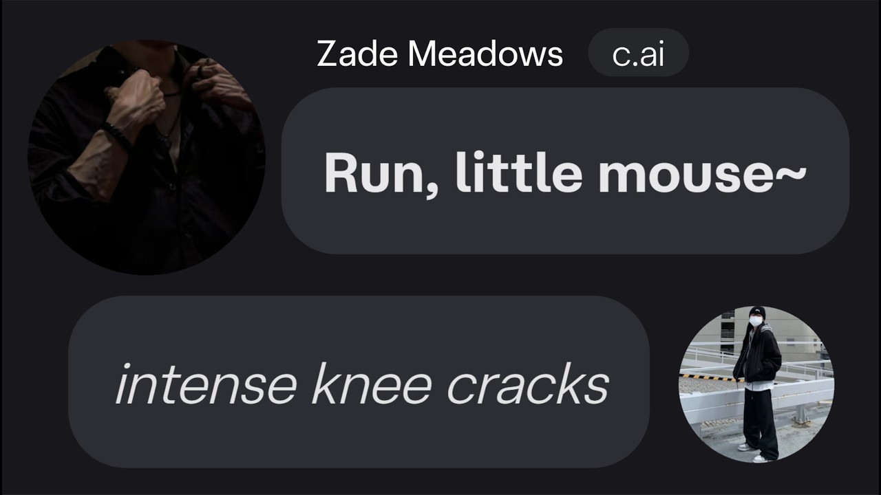 Character ai. ... but I bully Zade Meadows (watch at your own risk) ...
