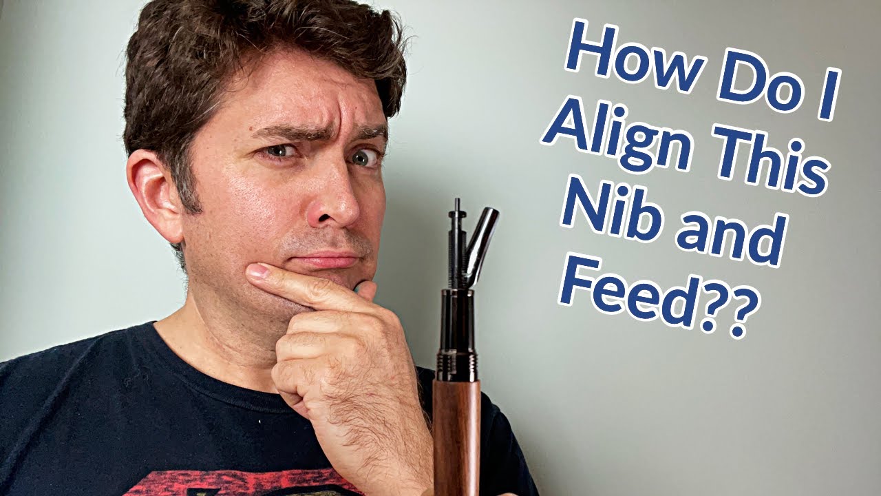 Aligning the nib and feed on a fountain pen (ie: Conklin All American)