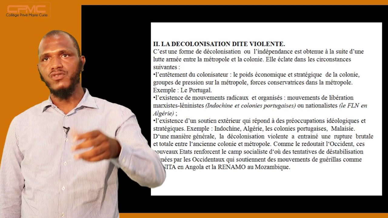 Les formes de la decolonisation dieng