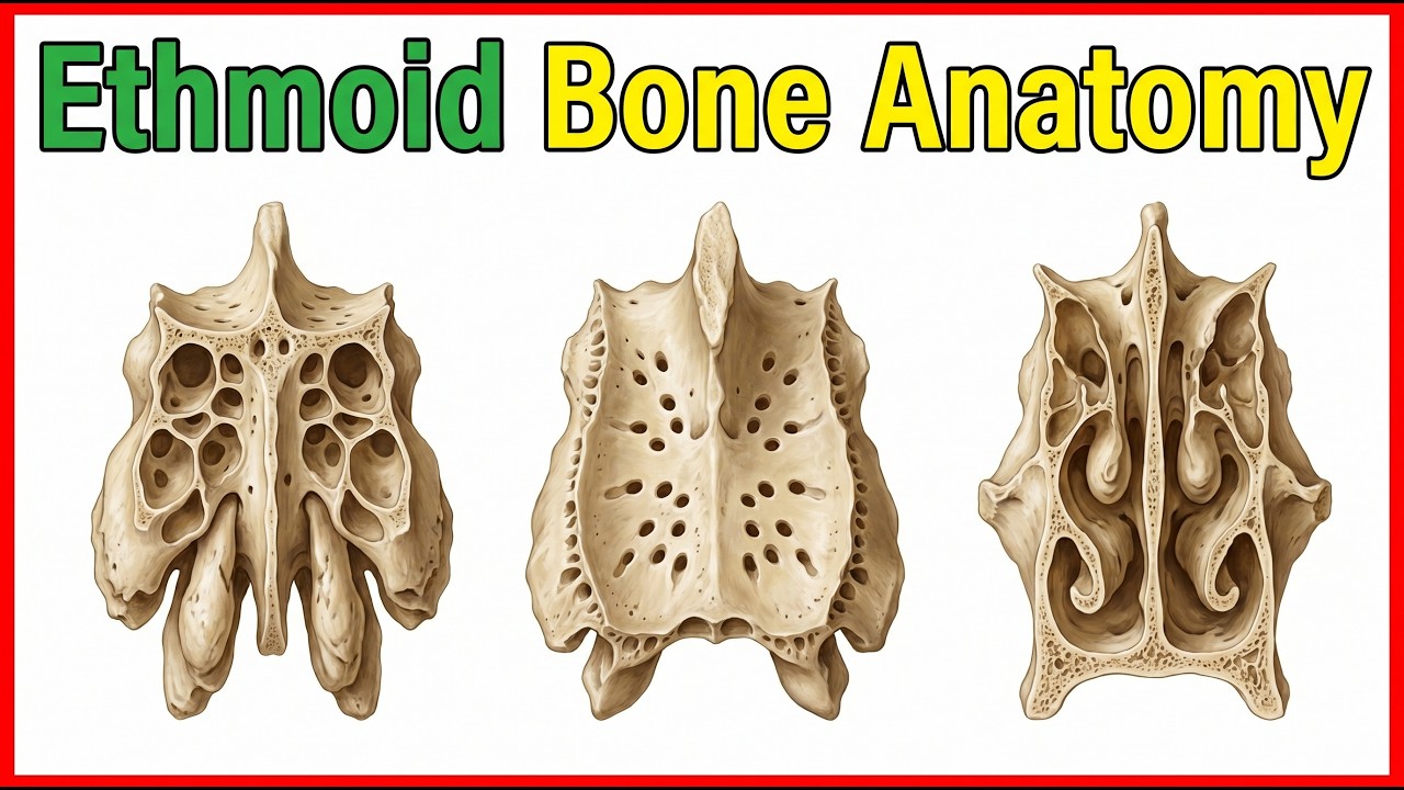 Ethmoid bone anatomy  - Head and neck Animated osteology - MBBS , FMGE and NEET PG