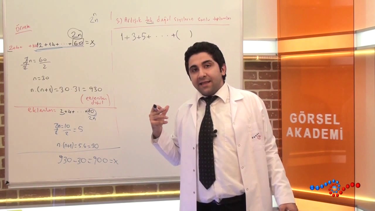 Matematik - Ardışık Tek Doğal Sayıların Sonlu Toplamları Nedir ?