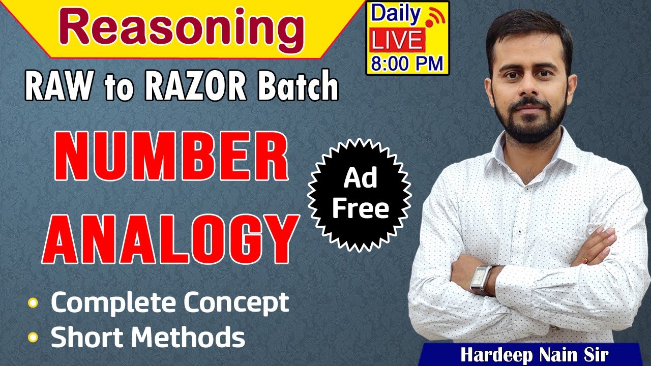 NUMBER ANALOGY | COMPLETE CONCEPT | RAW TO RAZOR BATCH | BY HARDEEP NAIN SIR