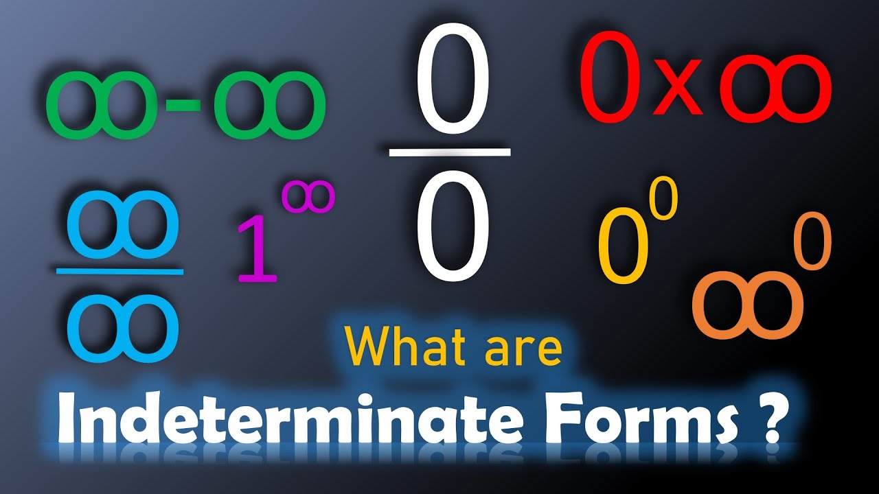 What are Indeterminate forms ? | Meaning of 0/0 | Difference between Undefined and indeterminate