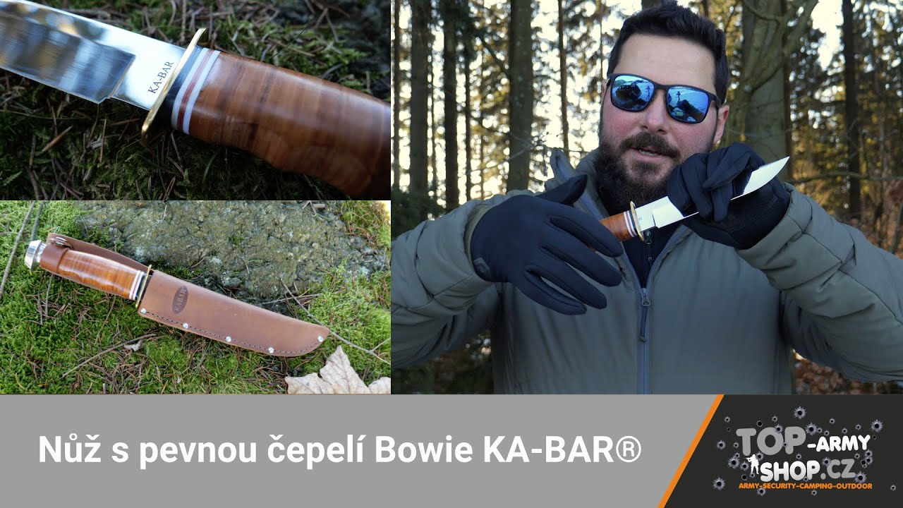 Nůž s pevnou čepelí Bowie KA-BAR® Poctivý zálesák od americké klasiky! Rigad