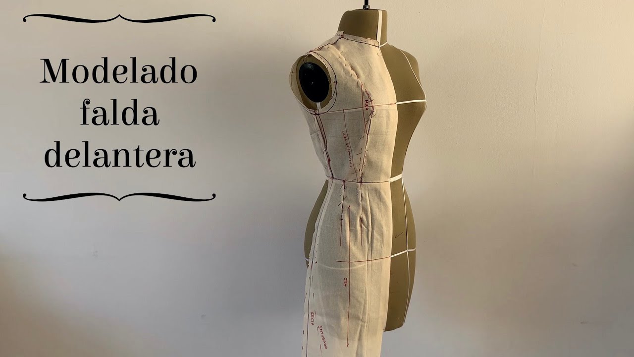 Modelado sobre maniquí: Falda delantera  ✨