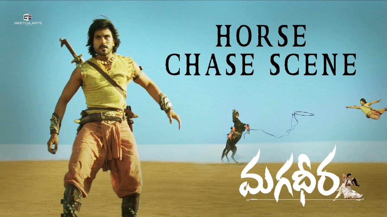 Magadheera | Best Horse Chase Scene | Ram Charan, Kajal Aggarwal, DevGill, SriHari | SS Rajamouli