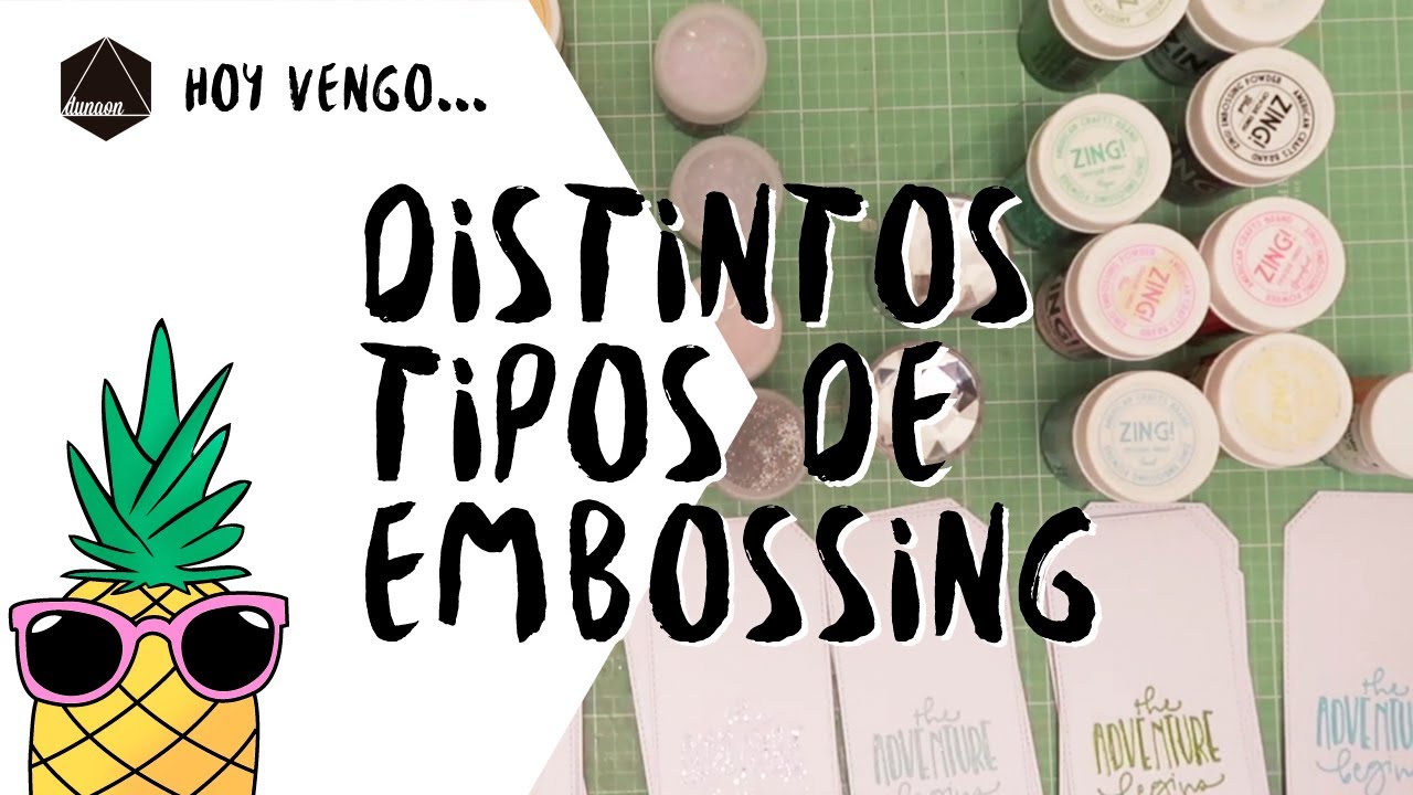 Como hacer embossing - comparativa de distintos polvos