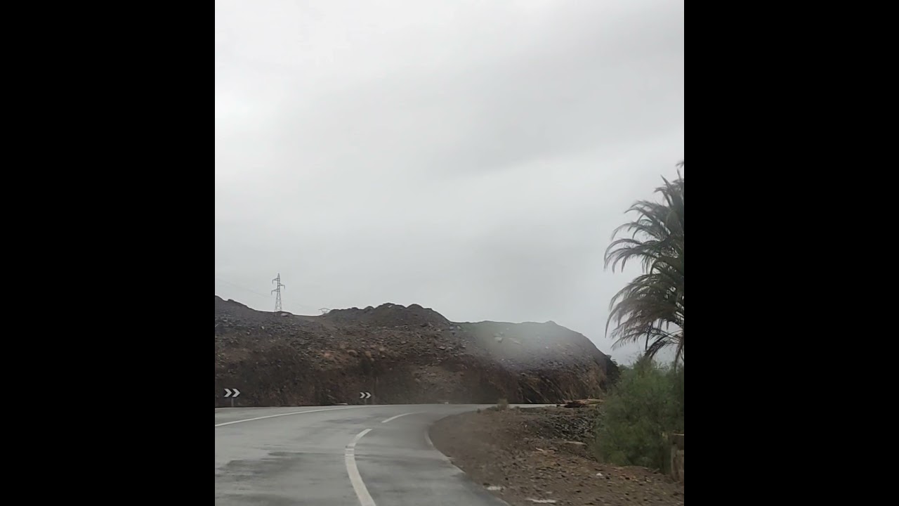 الطريق من دوار البرج جماعة تنسيفت الى اكدز