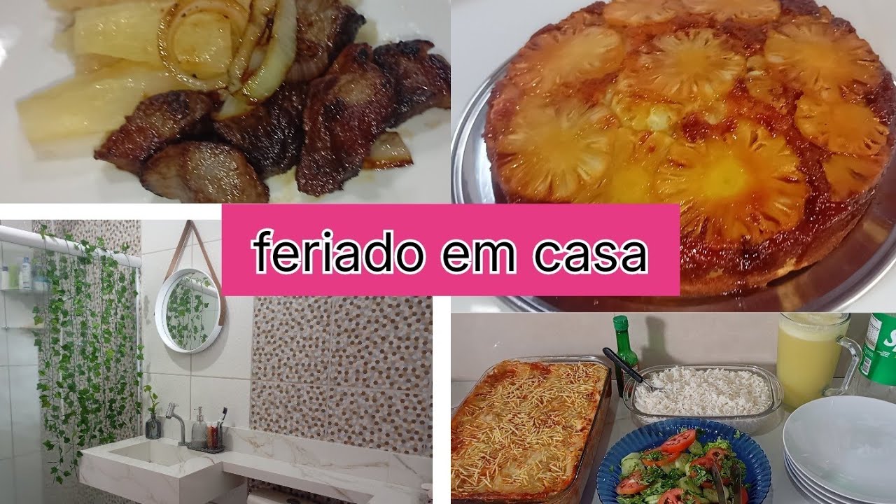 Dia das crianças/eles não ganharam nada😭 almoço/café da noite+bolo de abacaxi 😣🍍