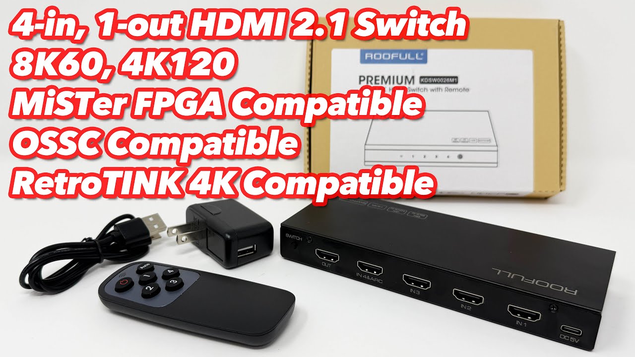 Rooful 4x1 HDMI 2.1 Switch