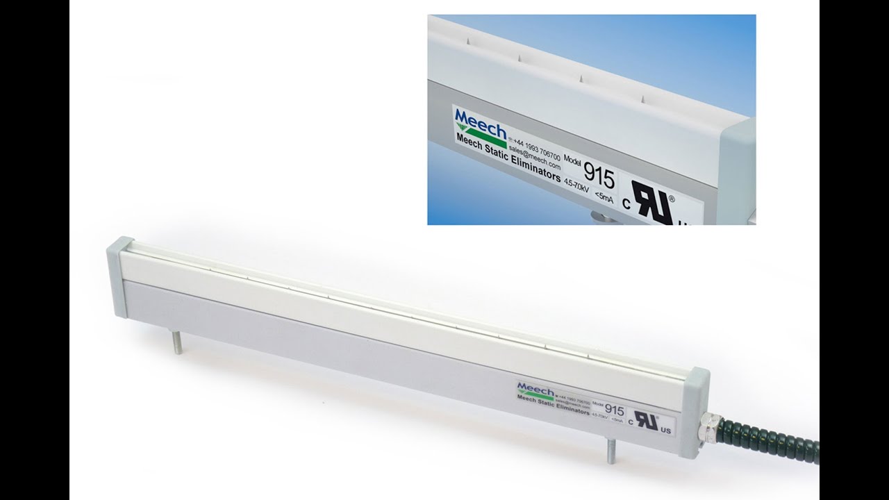 Meech Static Eliminators Ltd - Model 915 Shockless Anti-Static Bar and 904 Power Unit
