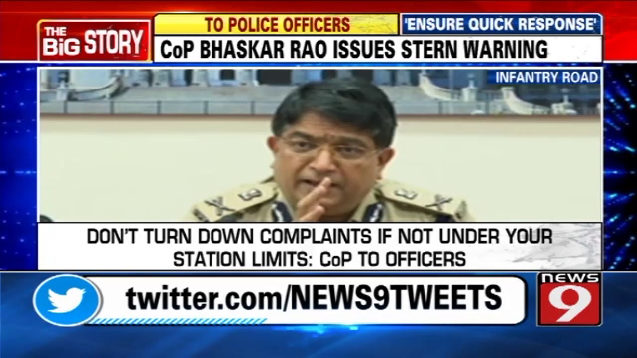 CoP Bhaskar Rao issues stern warning