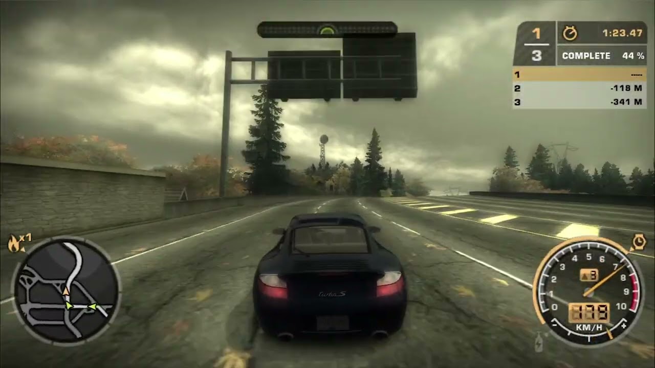 Test Drive PORSCHE 911 TURBO S in Sprint Race Mode  NFS Most Wanted 2005