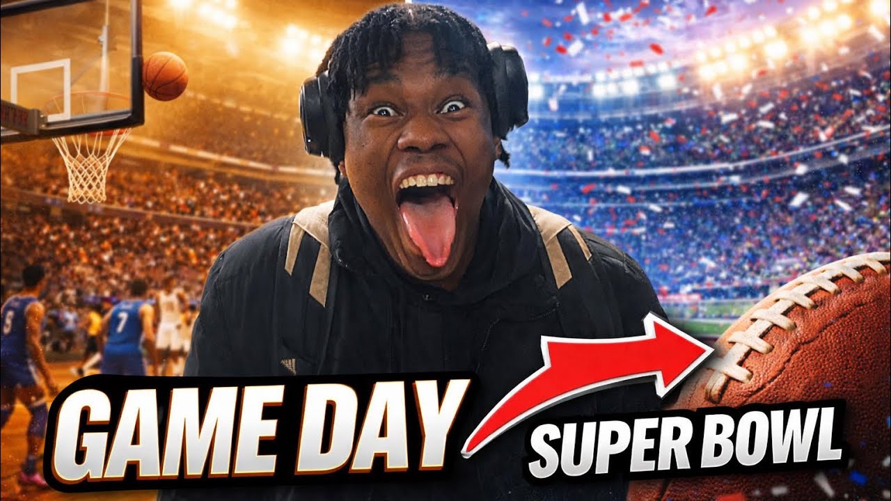 Game Day on Super Bowl Sunday | College Basketball Vlog (Day 3)
