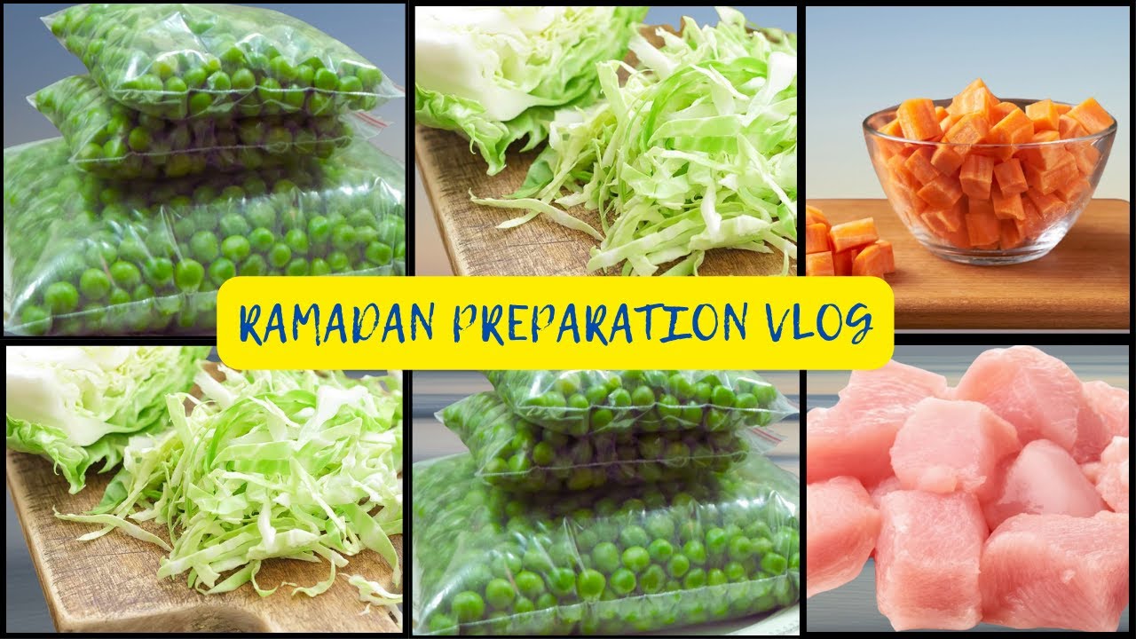 Ramadan Preparation Vlog 2024 | Make and Freeze Vegetables for Ramadan