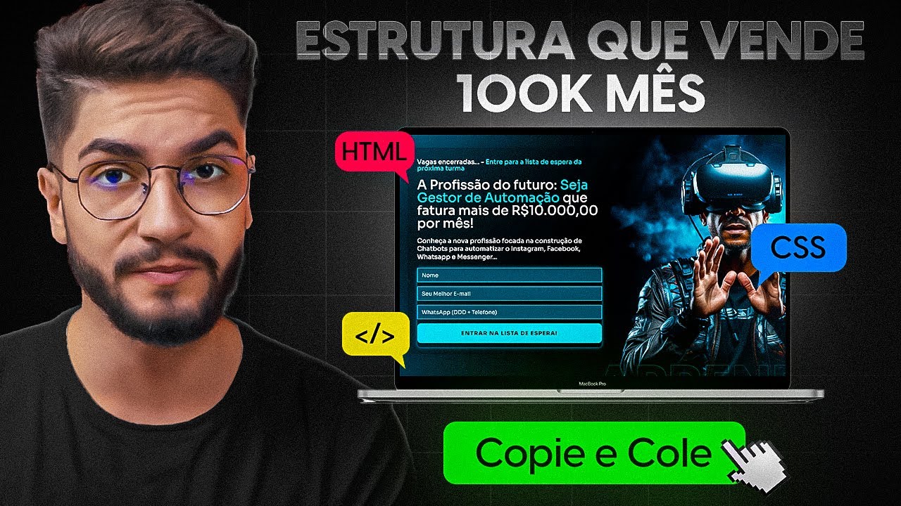 Revelei a Estrutura Que VENDE R$100.000 POR MÊS (Copie e Cole)