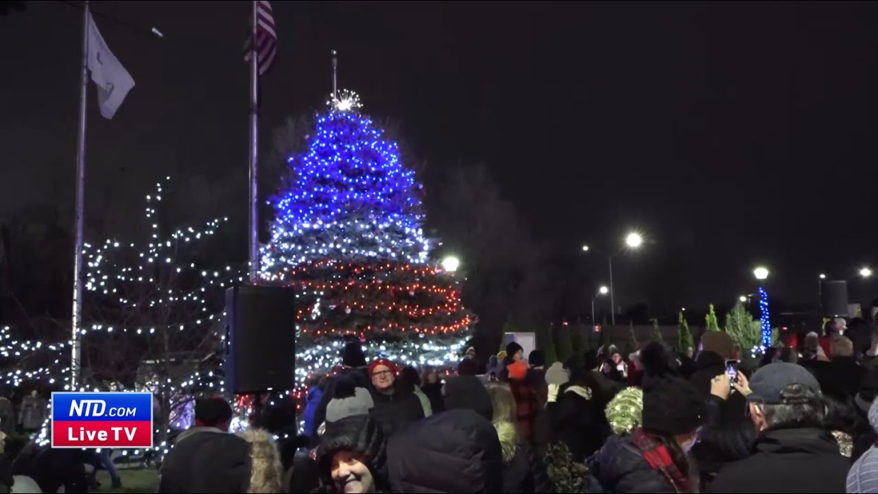 LIVE: Christmas Tree Lighting Celebration in Downtown Utica, Michigan