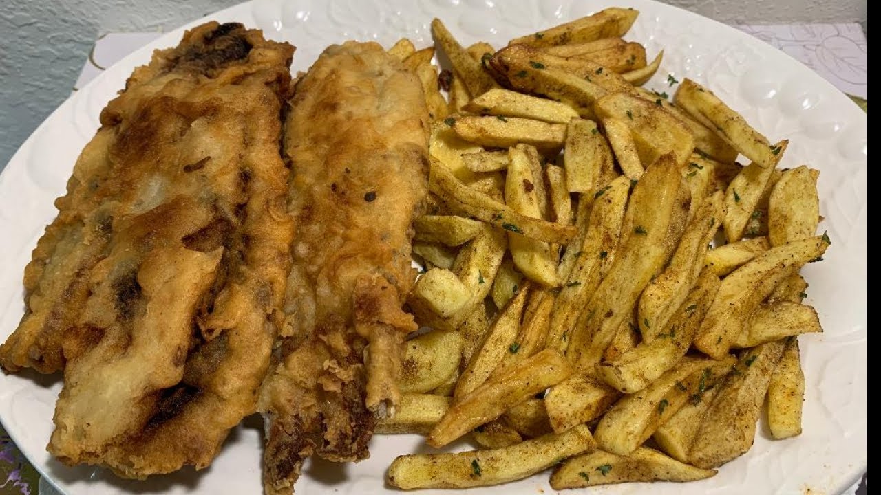 BARBADOS CRISPY FRY FISH AND CHIPS