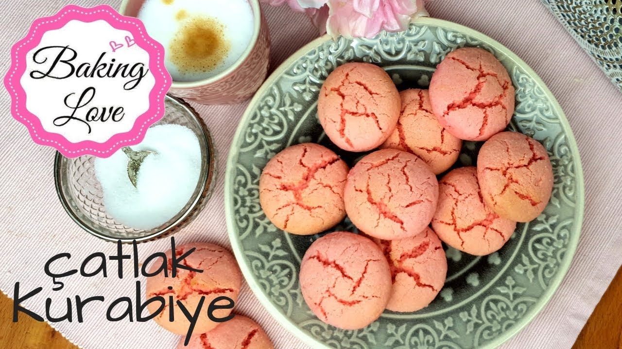 Leckere Kekse in 20 Minuten fertig I çatlak kurabiye I tükisches Teegebäck in pink