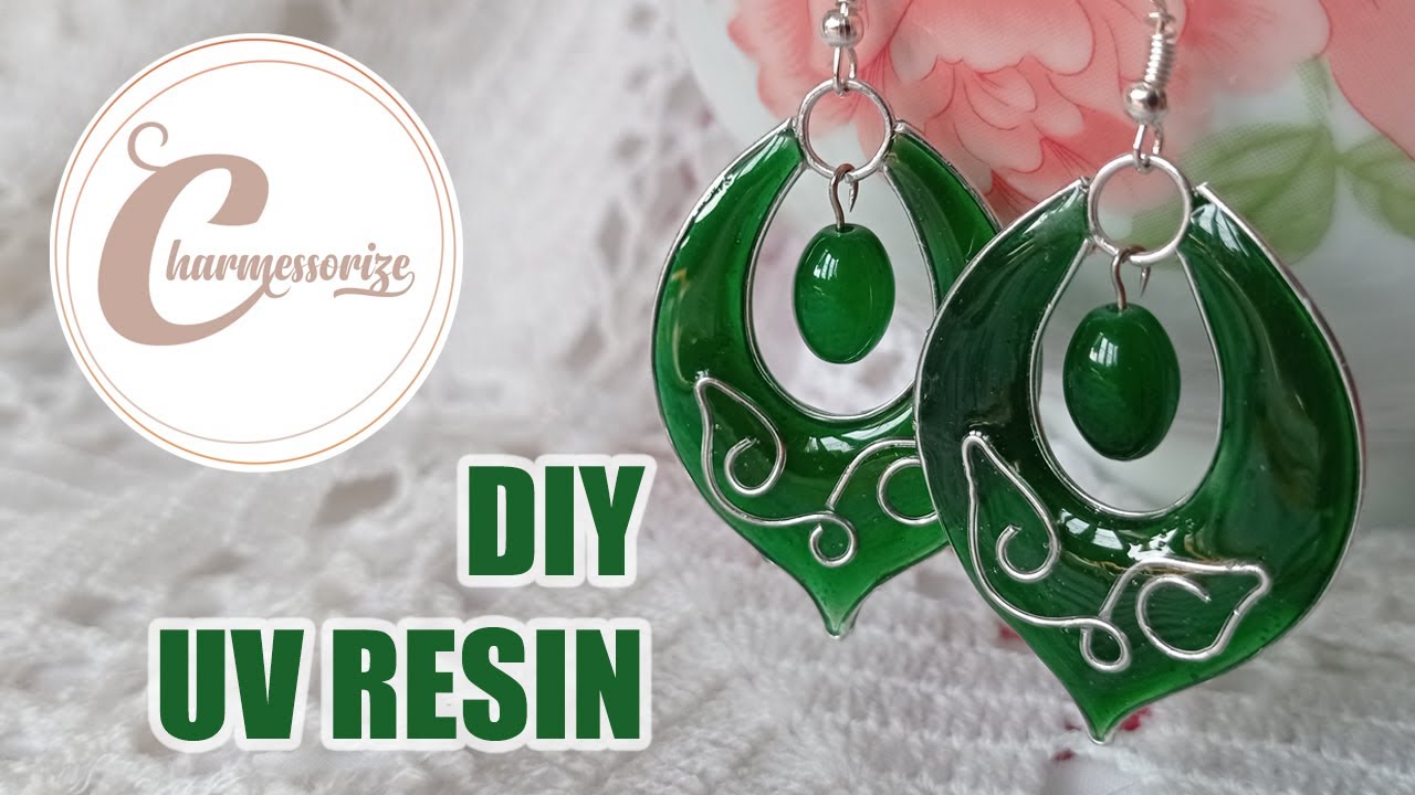 DIY UV Resin Craft and Accessories | UV resin earrings | How to use UV resin to make jewelry?