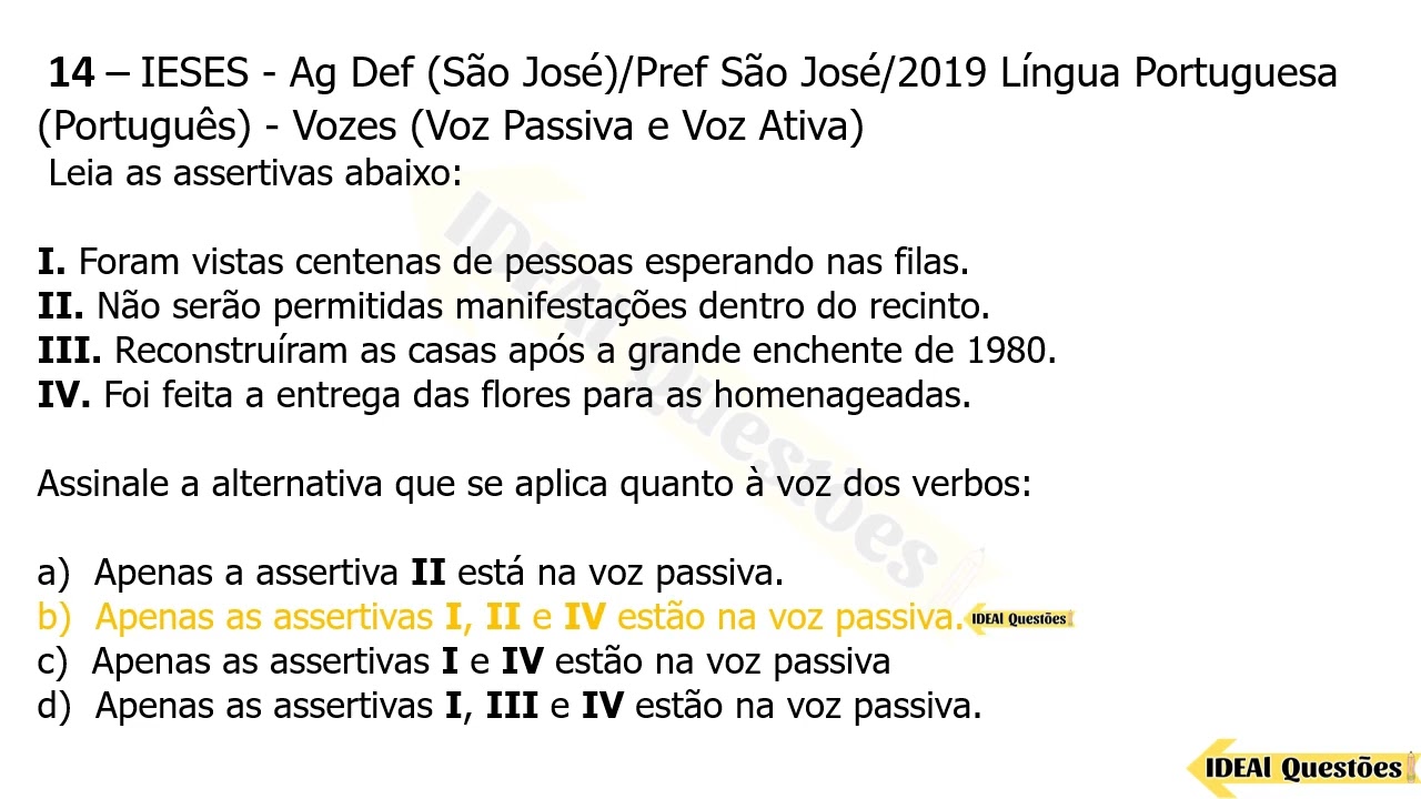 SIMULADO COM QUEST&Otilde;ES DE L&Iacute;NGUA PORTUGUESA PARA CONCURSO P&Uacute;BLICO | BANCA IESES