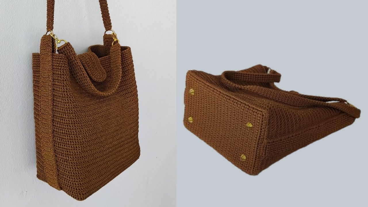 Crochet handbag,sholder bag  with pattern[ENG&THAI SUB] (กระเป๋าถือ,สะพายโครเชต์พร้อมแพทเทิร์น