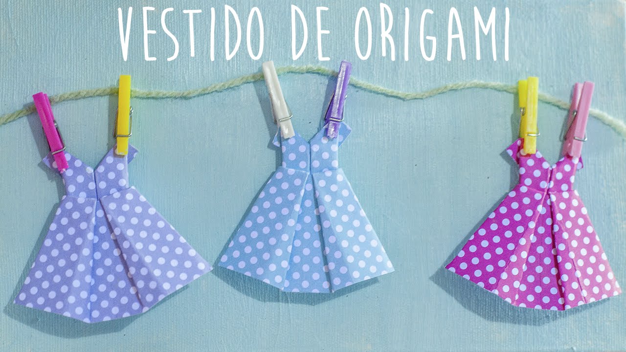 Como fazer vestido de origami - How to make an origami dress