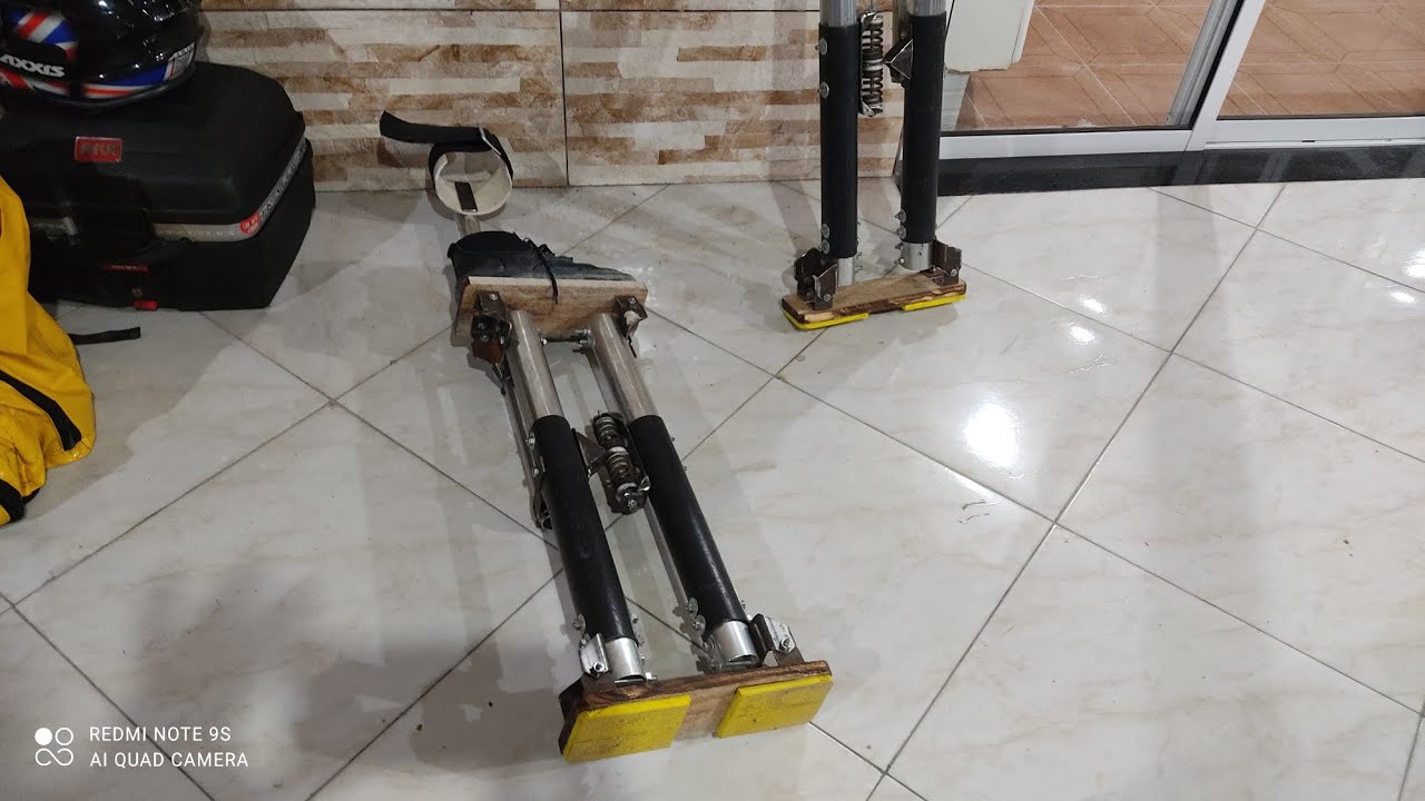 #Pernas mecânica caseira para drywall.