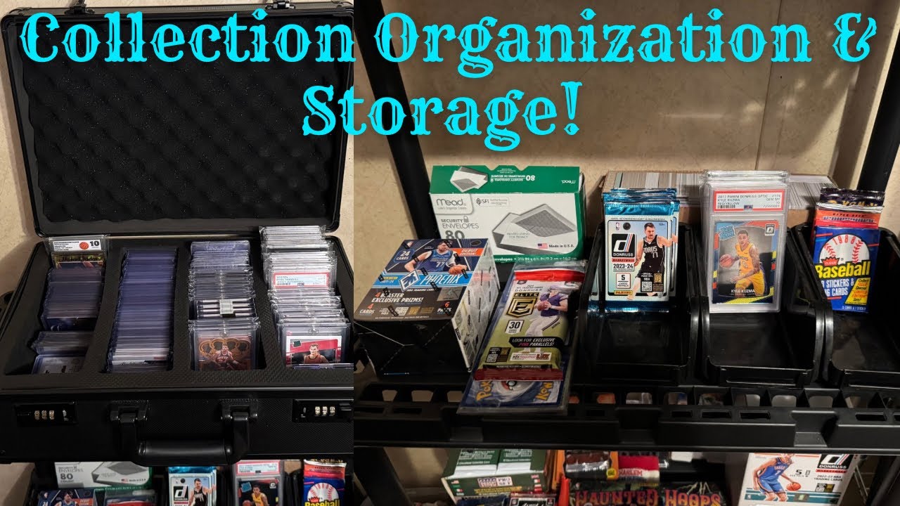 How I Organize My Sports Card Collection!