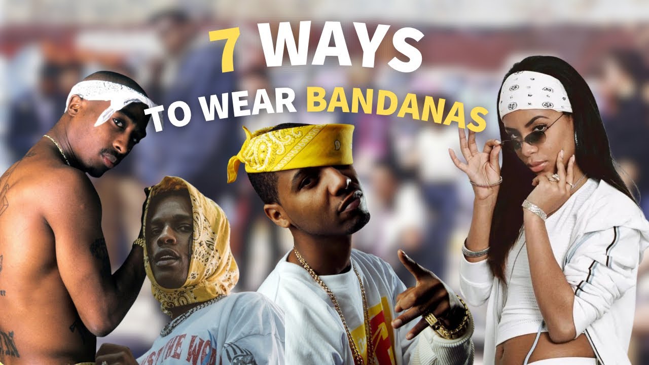 7 WAYS TO WEAR BANDANAS (90's style) | Astrid Floweur