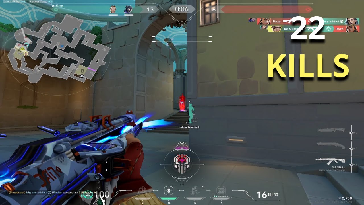 Valorant - 22 Kills As Chamber Pearl Full Gameplay (No Commentary)
