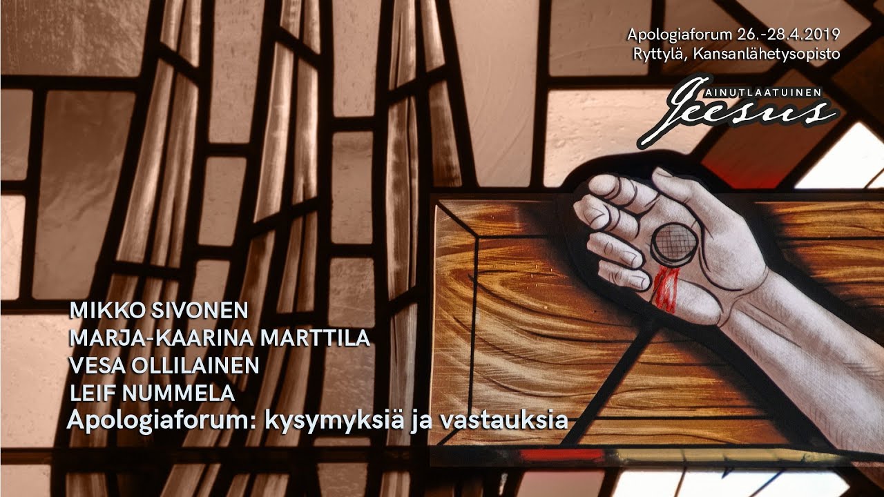 | Apologiaforum 2019 | Kysymyksiä ja vastauksia