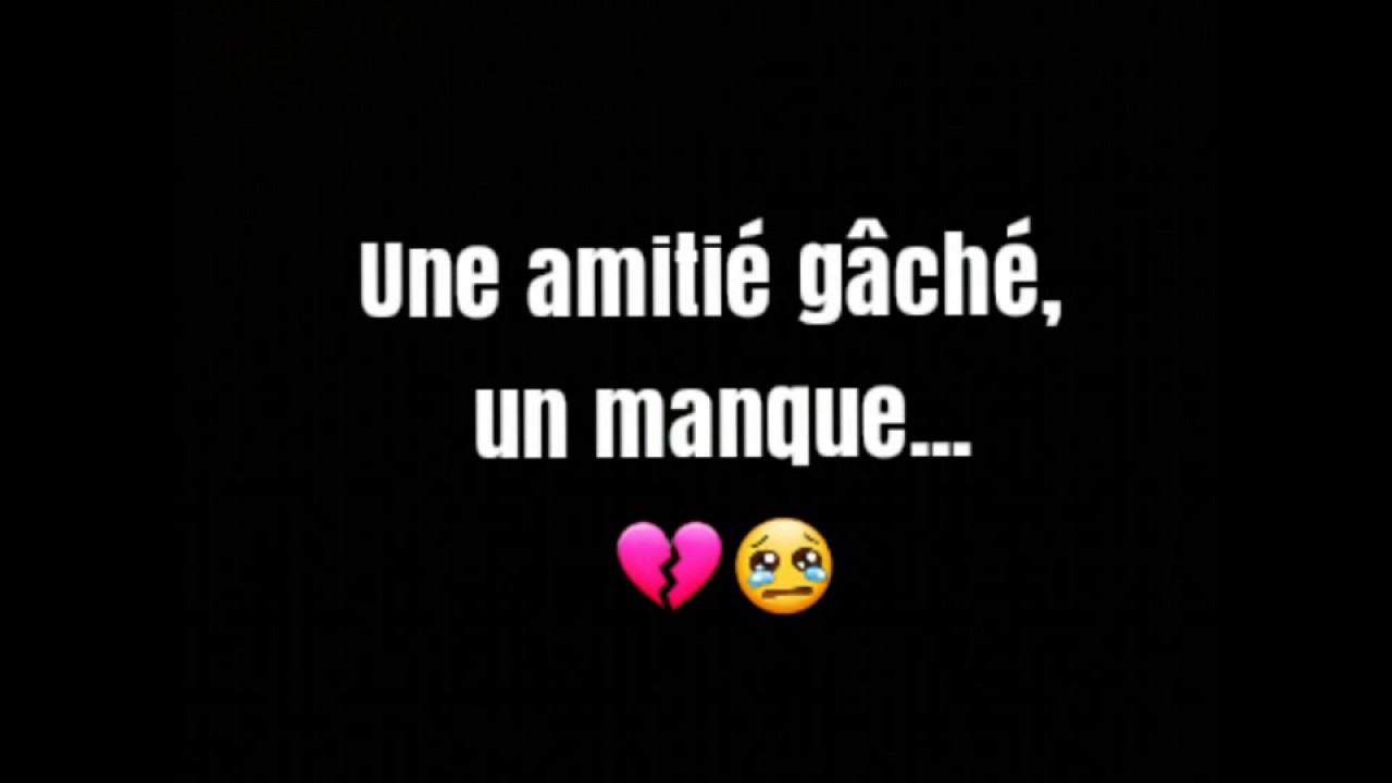 Texte n°1| Une amitié gâché, un manque...💔