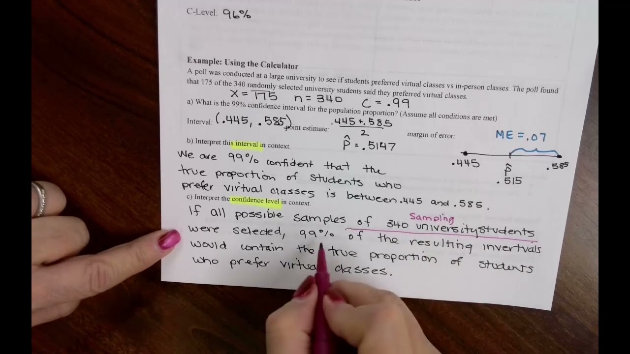 Video Lesson 6B Margin of Error