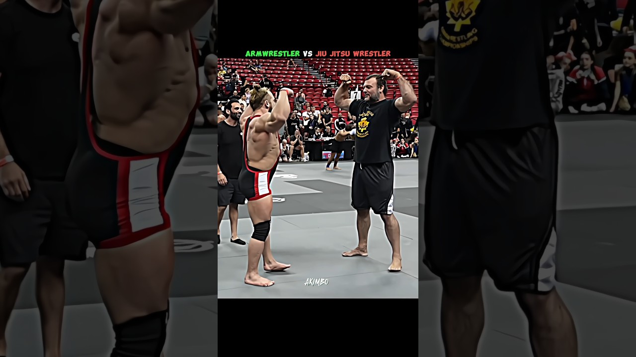 😱STRONG ARMWRESTLER VS JIU JITSU WRESTLING🔥