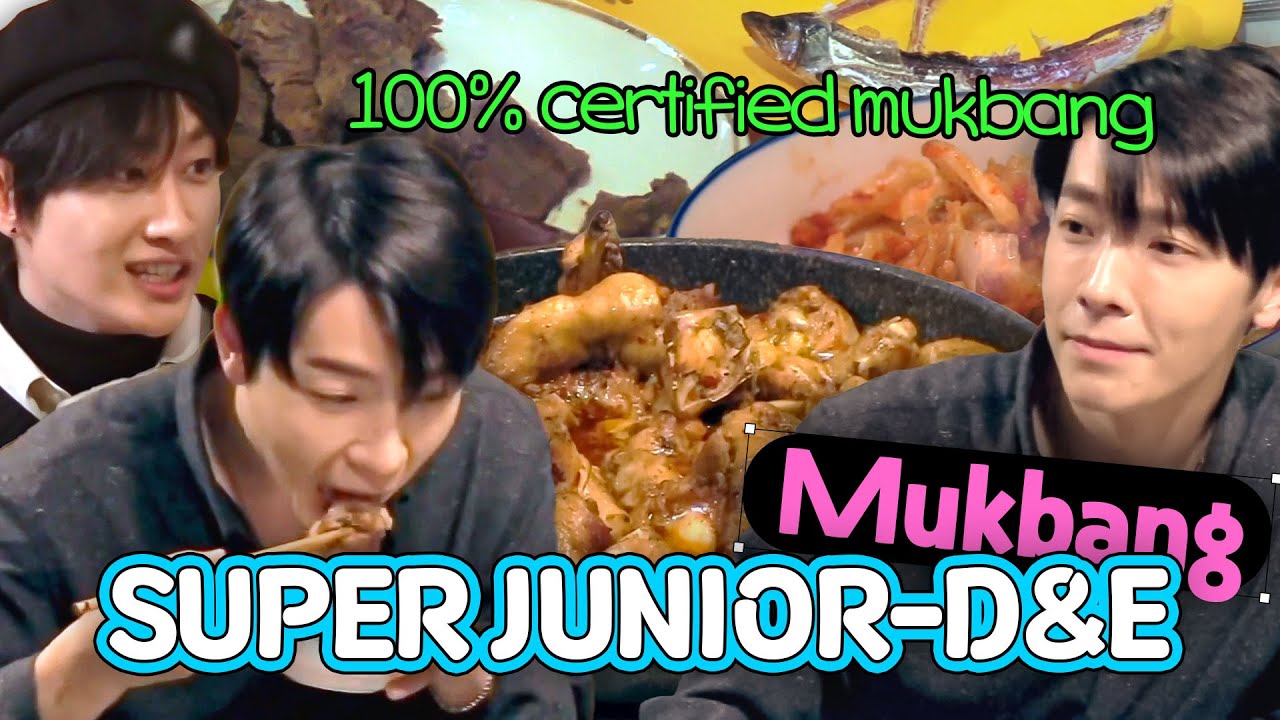 SUPER JUNIOR-D&E having Korean home-cooked meal mukbang in Russia 🤤🤤