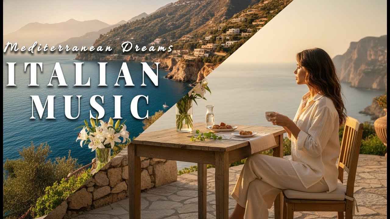🎶 Italian Vibes & Mediterranean Music 🎶 Lake Garda Shoreline & Italian Coast Sunset Relaxation