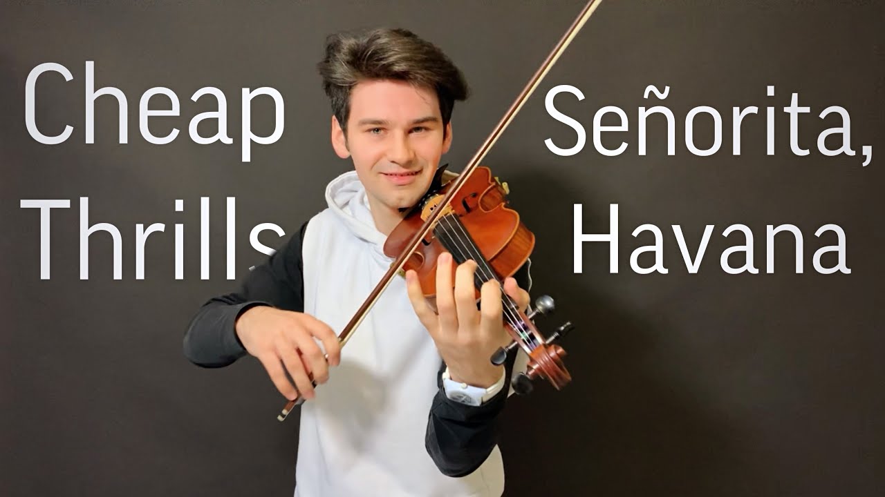 3 in 1: Cheap Thrills, Señorita, Havana violin covers by David Bay