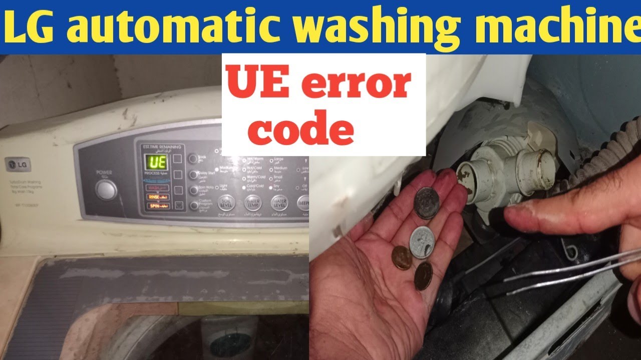 LG top load automatic washing machine UE error solution UE error in LG washing machine in Hindi Urdu
