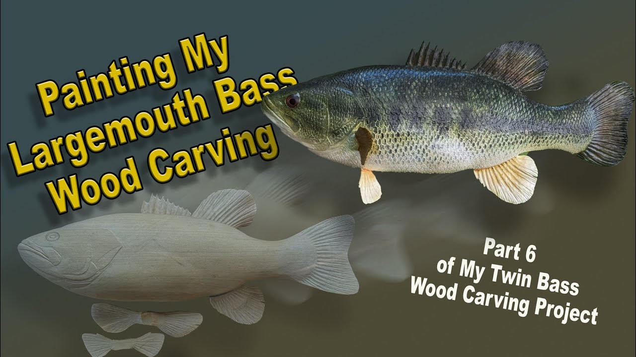 Realistic Fish Carving - Painting a Largemouth Bass