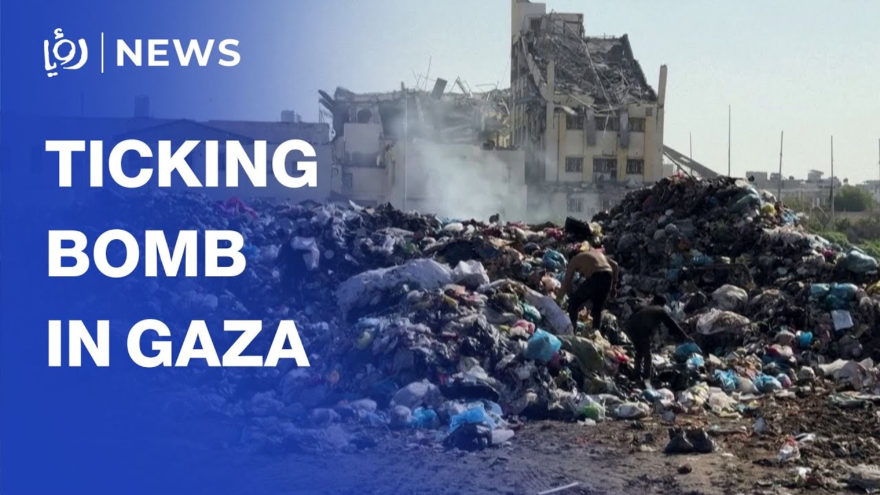 “Ticking bomb”: Tons of waste pile up in central Gaza City