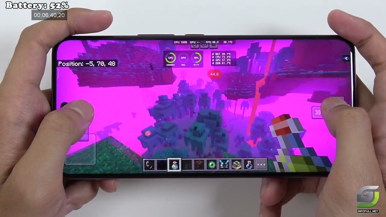 VIVO V60 Test Game Minecraft | Snapdragon 7 Gen 4