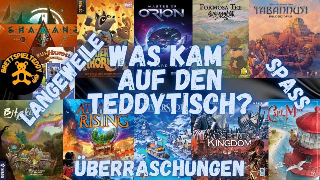 Was kam auf den Teddytisch - Meine Meinung zu den Spielen  - Brettspiel Teddy - Board Games