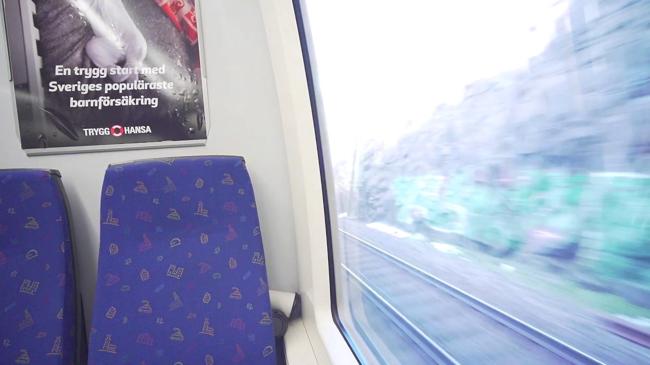 Sweden, Stockholm, train ride from Flemingsberg to Södertälje