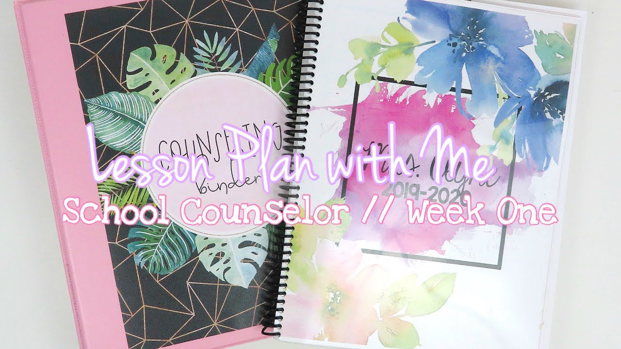 Lesson Plan with Me // School Counselor // Week 1 Lessons