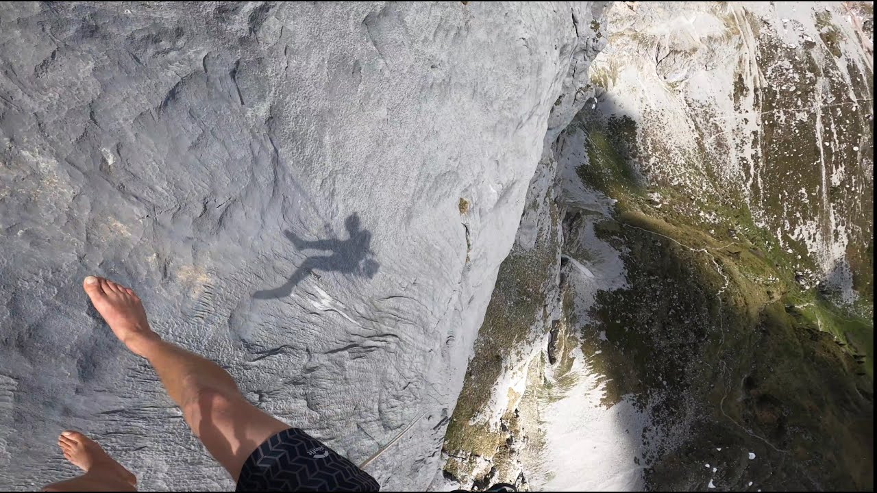 300 meters of perfect challenging limestone slabs - Rätikon