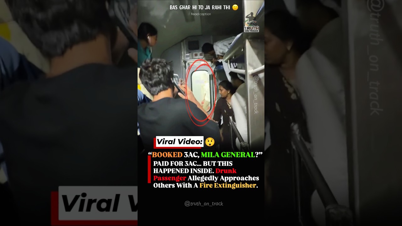 Booked 3AC&hellip; But This Happened Inside The Coach 🚨 #shorts #indianrailways